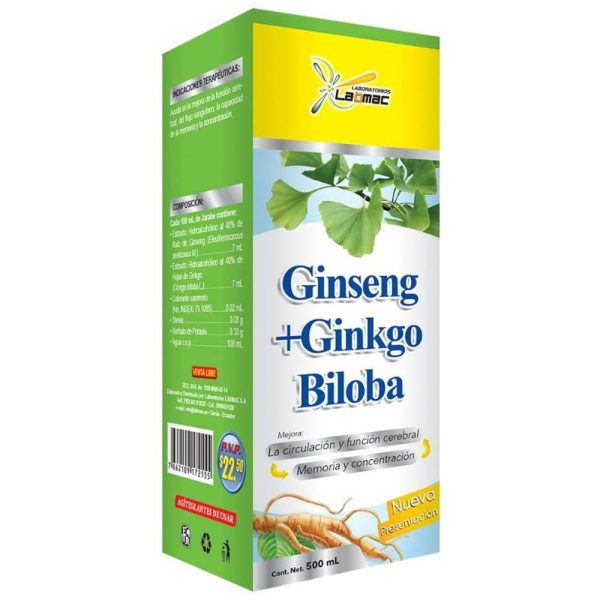 Jarabe Ginseng y Ginkgo