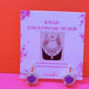 Argollas con pedrería