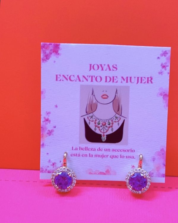 Argollas con pedrería
